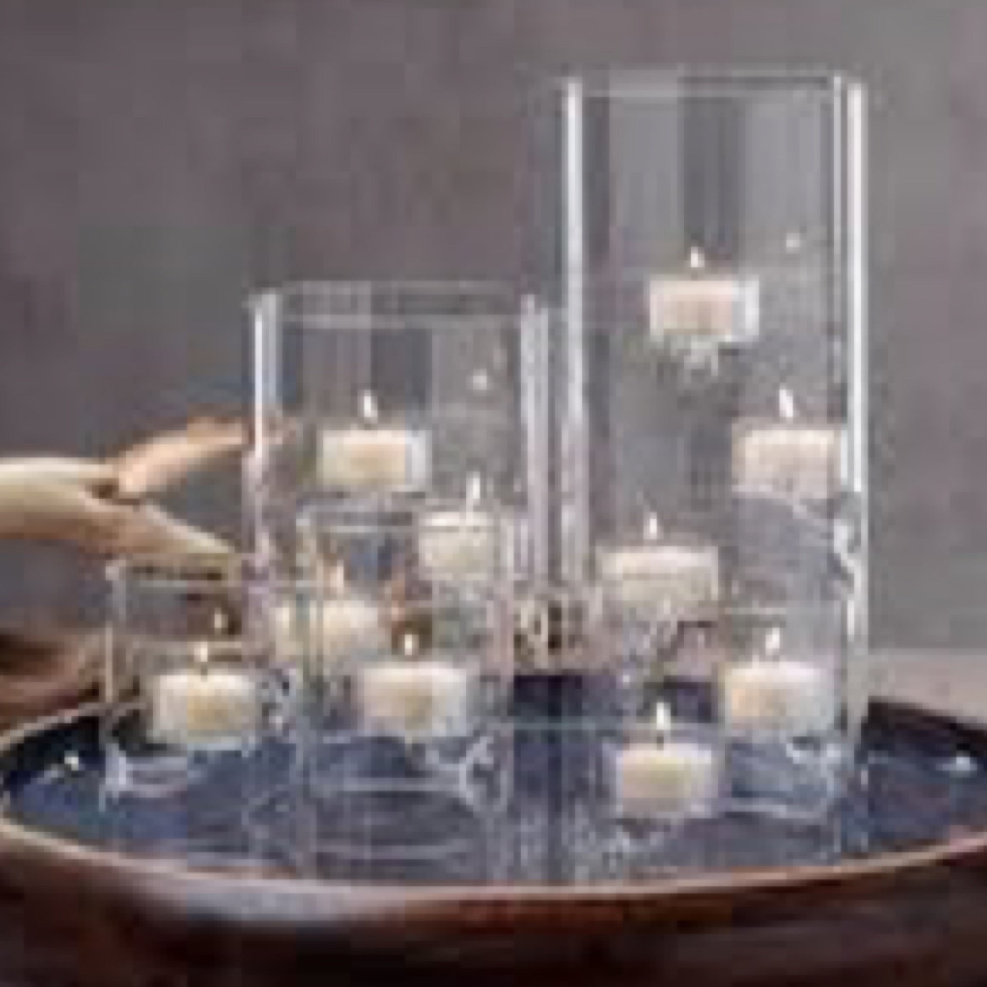 Elsa Glass Tealight Holders